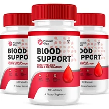 (3 Pack) Premium Glyco Blood Support Supplement, PremiumGlyco (180 Capsules)