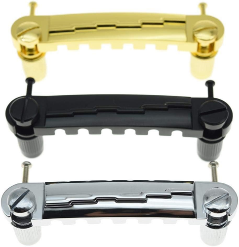 Chrome Electric Guitar Wrap around Bridge Tailpiece for Les Paul LP Junior - Picture 6 of 12