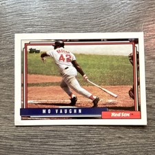 1992 Topps  Mo Vaughn #59 Boston Red Sox Major League Baseball Base Set Card