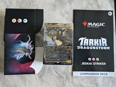Jeskai Striker Commander   MTG Tarkir Dragonstorm Sealed 100-Card Deck (No Box)