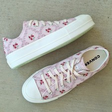 Converse Chuck Taylor Women's All Star Lift Platform 9 Pink Cross Stitch Low Top