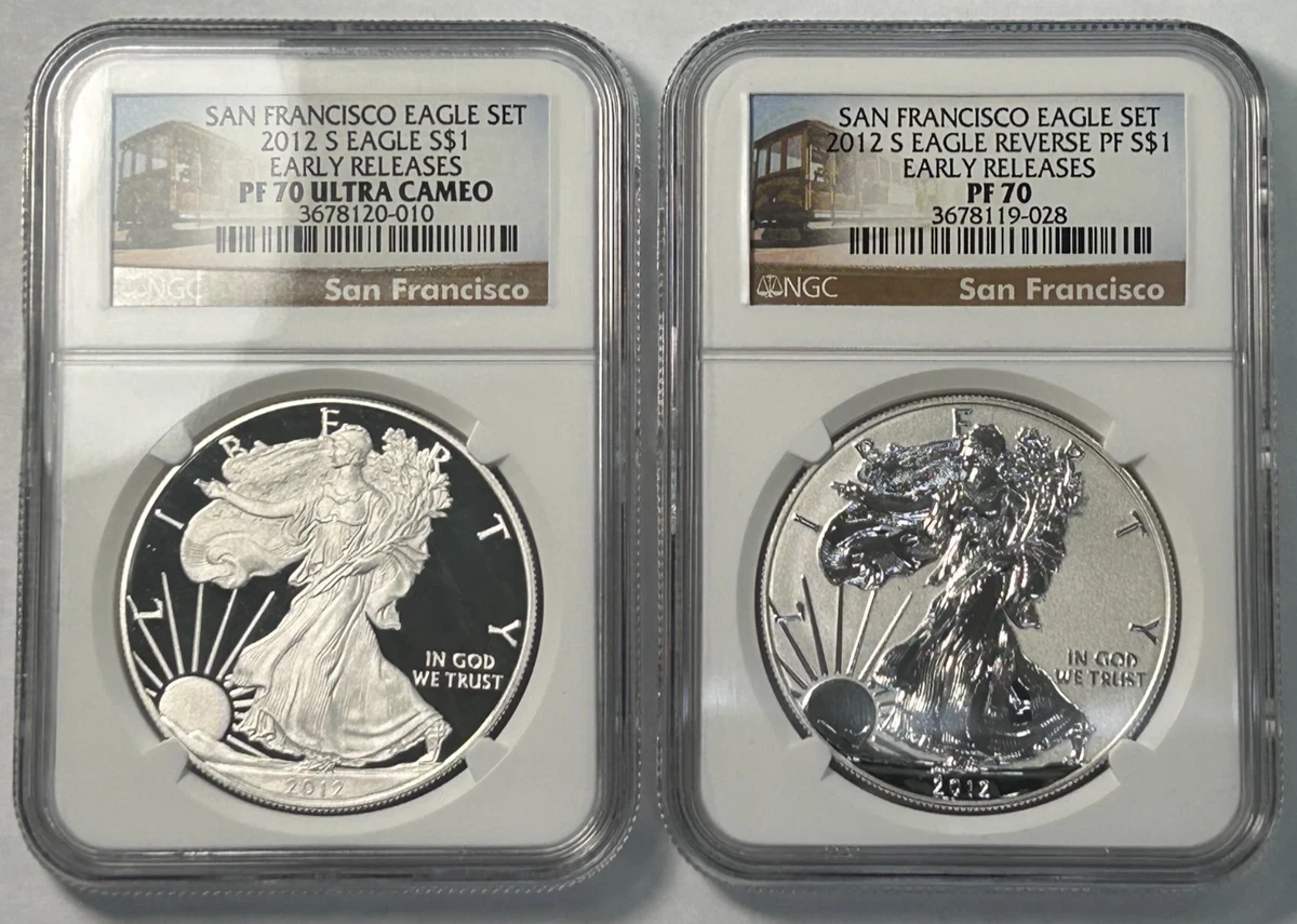 American Eagle PR 70 Graded 2012 Silver Bullion Coins for sale | eBay