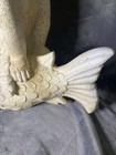 Boy Riding Fish Garden Statue White Moss 20x20x10 Fiberglass Lawn Art Decoration — photo 7