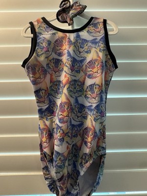 GYMGEAR leotard GYMNASTICS DANCE BALLET size CXL child extra large CATS