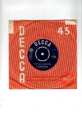ROLLING STONES - (I CAN'T GET NO) SATISFACTION. UK 1965 ORIG 7'' & CO/SLEEVE. VG+