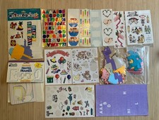 Lot of Random Stickers Scrapbooking Cutouts VTG