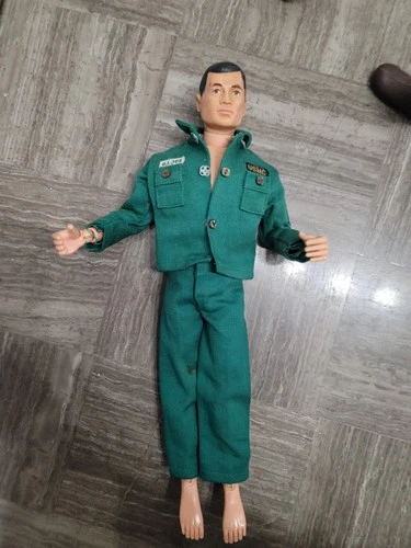 Vintage 1964 GI Joe Marine Jungle Fighter Figure Uniform & Accessories Lot Nice