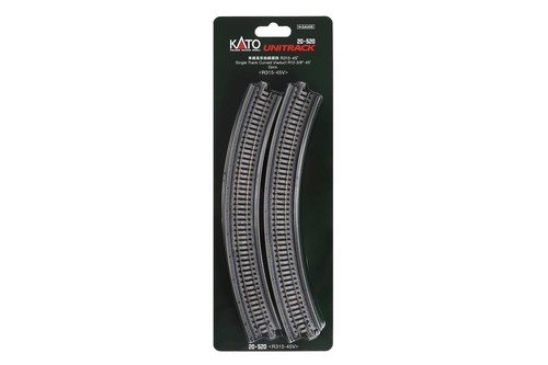 KATO Scala N Unitrack Singolo Elevato Linea Curva Binario R315-45° 2pz 20-520 - Foto 4 di 5
