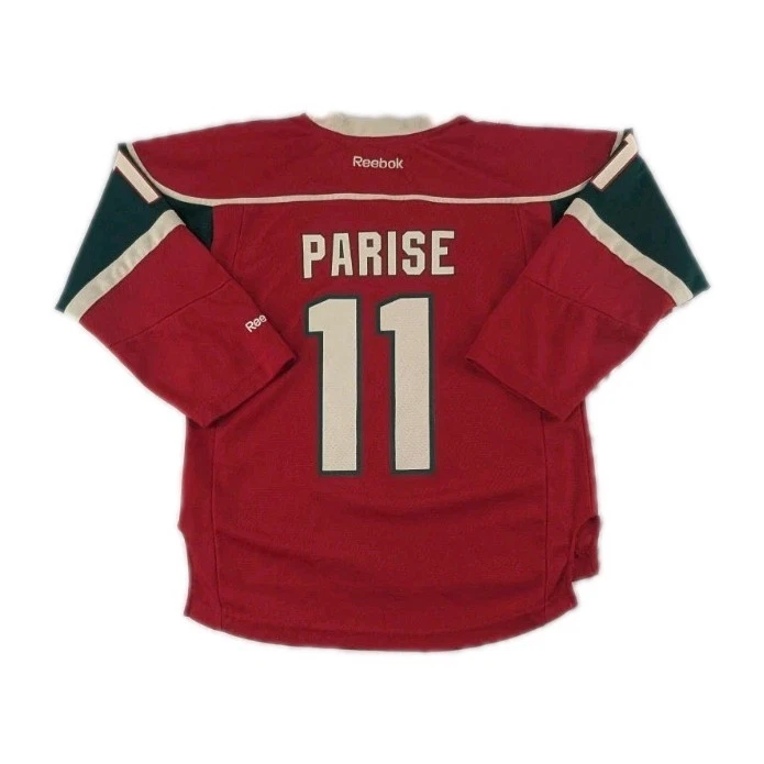 Zach Parise Minnesota Wild #11 Reebok Jersey Yourh Small S Red NHL Written On - Image 2 of 4