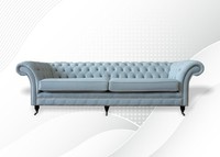 Polster Sofas Design Luxus Couch Sofa 4 Sitzer Stoff Couchen Viersitzer Samt Neu