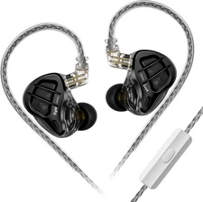 KZ ZAR in-Ear Monitor Headphones 7BA+1DD Hybrid Drivers Wired Earbuds HiFi Ba...