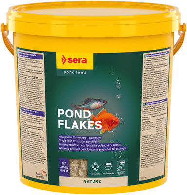 sera Pond Flakes 21L | Hauptfutter für Goldfische & Teichfische | Flockenfutter