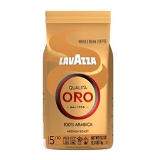 Lavazza Qualità Oro Whole Bean Coffee Medium Roast 100% Arabica 2.2 lb Bag 13.17 per pound
