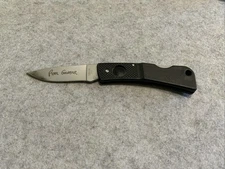 Gerber USA 400 LST Black Lock Back Pocket Knife Signature Pete Gerber