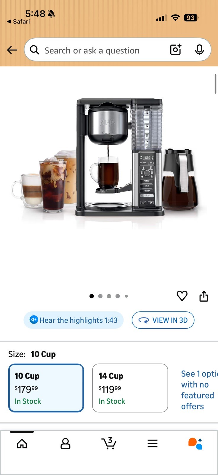 Cm401 Glass Carafe Frother 6 Brew Sizes New Sealed