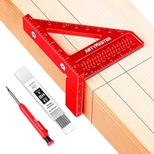 3.8＂Mini 3D Multi-Angle Measuring Square Ruler, WT102A High Precision Hole 