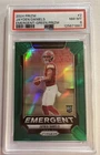 2024 Panini Prizm Emergent Jayden Daniels #2 Green Prizm Rookie PSA 8