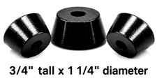 1-1/4" Diameter x 3/4" Tall Rubber Feet for Amplifiers, Speakers & Audio Gear