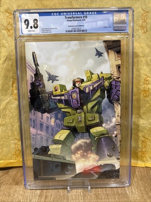 Transformers #18 Jay Anacleto  Virgin Variant Image Comics  Graded Comic Cgc 9.8