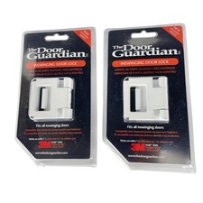 The Door Guardian Inswinging Door Lock 2 Pack DG01-IN Keyless 3M Tape Security