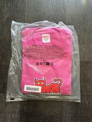 Supreme Toy Machine Devil Cat Tee Pink Fuchsia Size XL 100