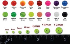 8mm 200 Count Acrylic Plastic Round Beads USA...