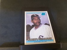 1991 Leaf Baseball Roberto Hernandez Rookie Card #19 NM. rookie card picture