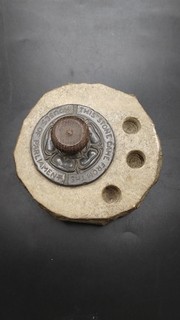 WWII Blitz Souvenir Houses Of Parliament Stone Pen Stand