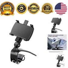 Car Phone Holder Mount Retractable Auto Dashboard Phone Holder Black