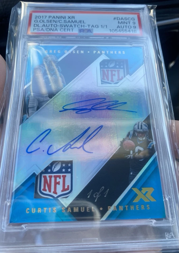 2017 PANINI XR DUAL AUTOGRAPH SWATCHES DASCG G.OLSEN/C.SAMUEL DL.AUTO-SWATCH 1/1 - Image 3 of 4