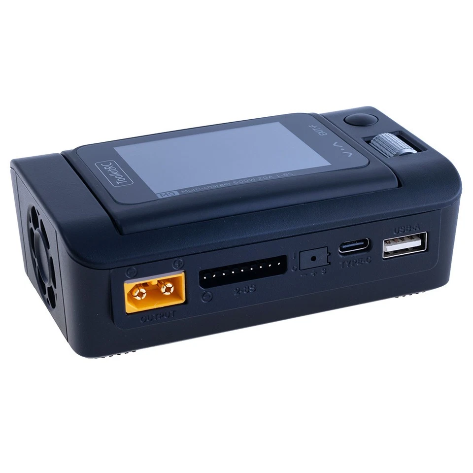 ToolkitRC M9 TK11900 RC Ladegerät 600W 20A 1–8S LiPo/LiFe USB‑C XT60 - Bild 3 von 4
