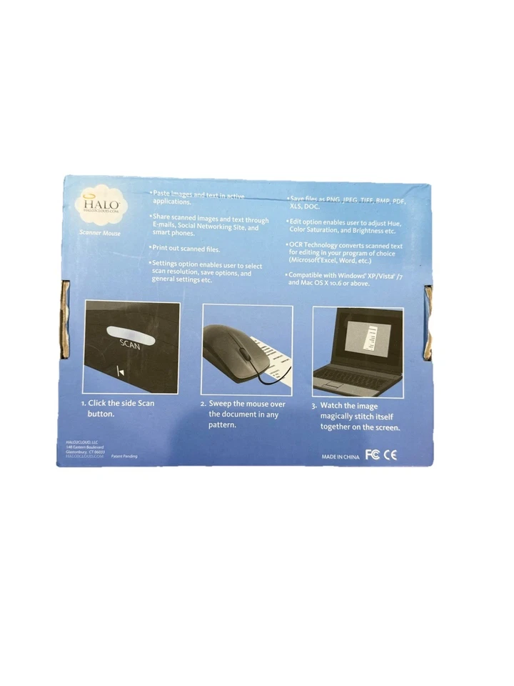 HALO Scanner Mouse USB Digital Handheld Document & Photo OCR Scanner PC Mac - Image 2 of 2