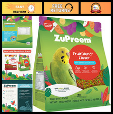 Premium FruitBlend Bird Pellets - Daily Nutrition for Parakeets, Budgies  Doves
