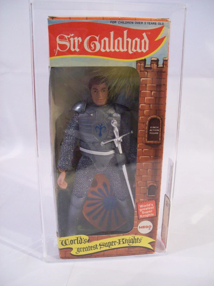 Vintage Mego World's Greatest Super Knights 1974 Sir Galahad  AFA 80 MISB RARE! - Image 4 of 4