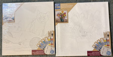 Lot of 2 Artist's Loft Acrylic Painting Starter Sets KItties/Tulips 