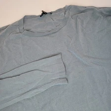 Eileen Fisher Slate Blue Tunic Sweater Lightweight Size Medium Career Work