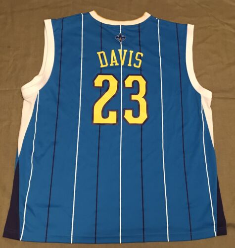Adidas Teal NBA Jersey NEW ORLEANS Hornets #23 Anthony Davis NOW PELICANS Sz XXL - Picture 2 of 8
