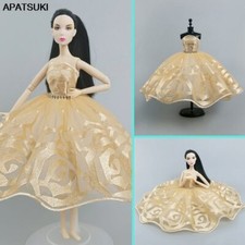 Golden Ballet Tutu Dress For 11.5" Doll Outfits Clothes 1/6 Dolls Accessories