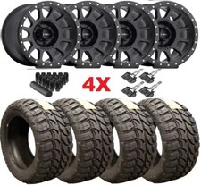 17 Method Nv Mr305 Black Wheels Rims Tires 33 12.50 17 Mud Mt Terrain