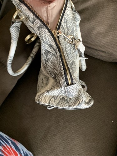 Fiorelli Large Cream And Grey Snake Skin Crossbody Tote Handbag Purse. - Picture 18 of 18