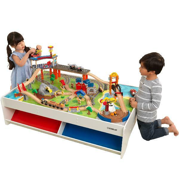 kidkraft wooden train table