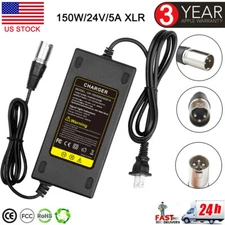 24V Power Adapter Mobility Scooter Wheelchair Jazzy Battery Charger 2A 3A 4A 5A