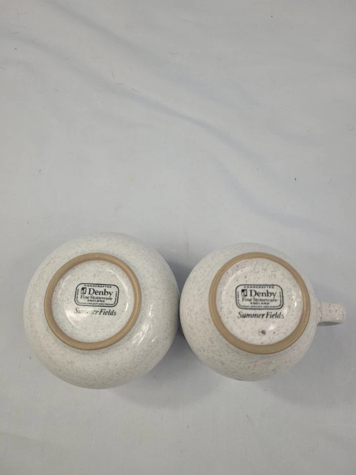 Vintage Denby Summer Fields Sugar Bowl & Creamer/Leite Jarro 1980 Excelente. 73 - Imagem 4 de 4
