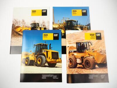 4 Brochures Caterpillar CAT 950 F G H Wheel Loader 1993/2005