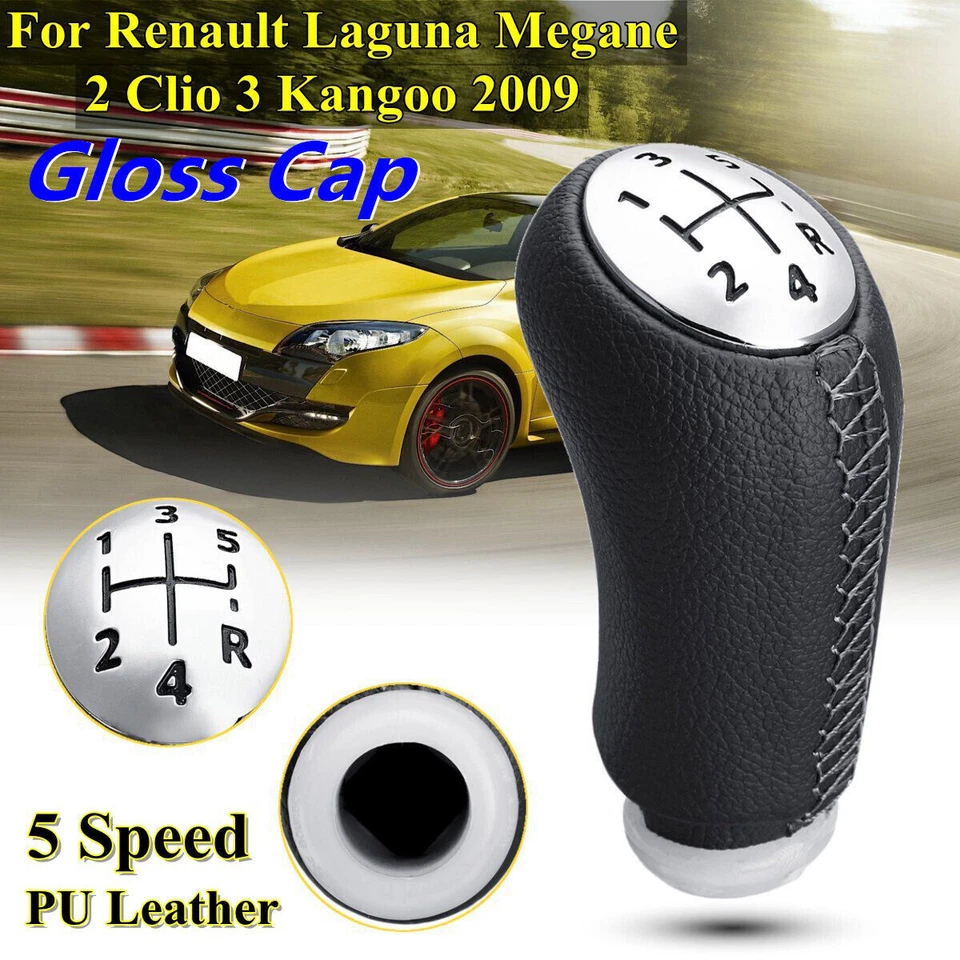 5 Speed Gear Shift Knob Fit For Renault Laguna Megane Scenic 2 Clio 3 Kangoo - Image 2 of 4