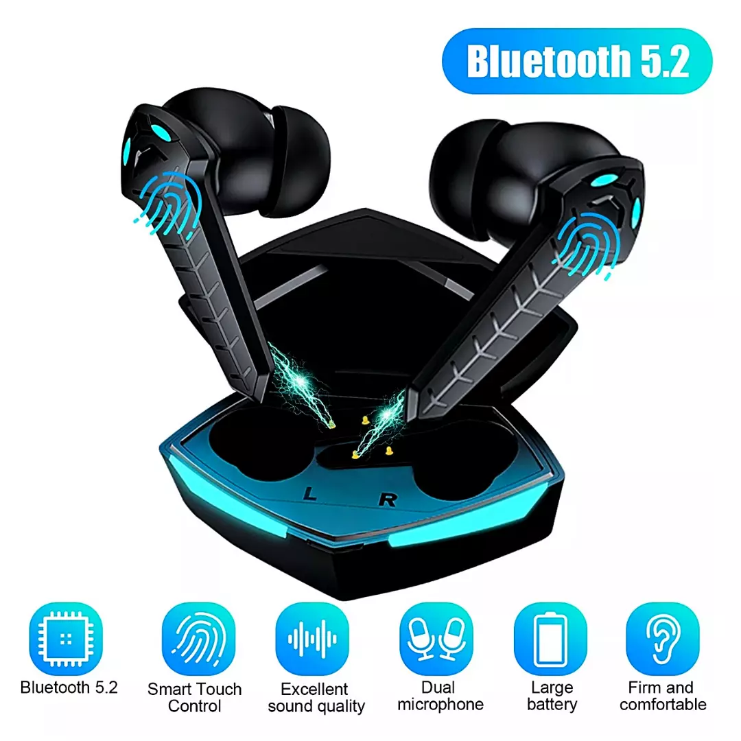 Ripley - FFZ K21 - AURICULARES INALÁMBRICOS PARA NIÑOS LUCES LED COLORIDAS  DIENTES AZULES V5.0 PARA NIÑOS CON MICRÓFONO INTEGRADO