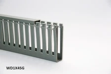 18 New 1"x4"x2m Wide Finger Open Slot Wire Cable Raceway Duct,PVC Material,Gray