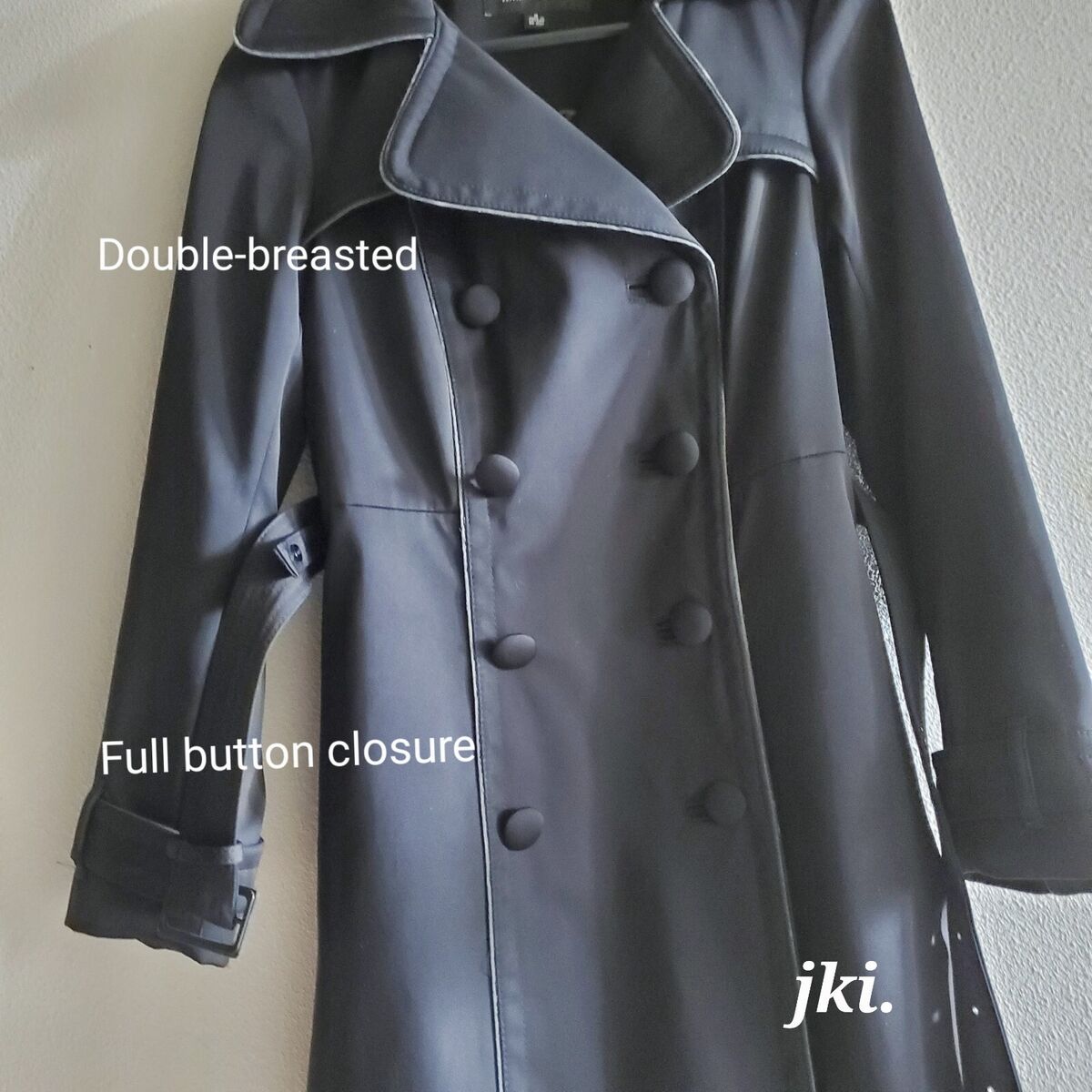 Jones New York Womens Trench Coat, Double-breasted, Belted Jones New York Womens Trench Coat, Double-breasted, Belted