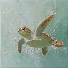 Tile Decals 10x10 CM for Kitchen And Bath - Tile Film Turtles Design