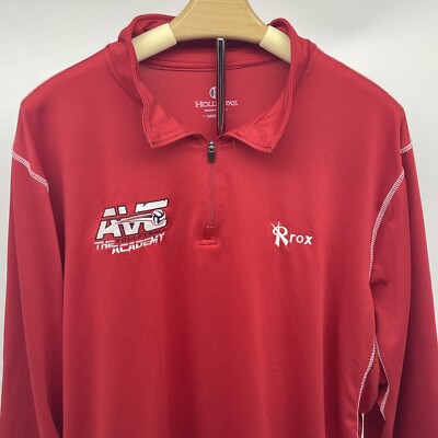 XL Holloway AVG The Volleyball Academy Athletic Wicking Performance Henley